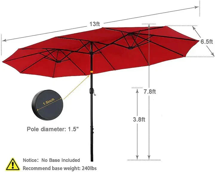 8-piece Patio Dining Set With Parasol, Garden Furniture Set With 6 Swivel Dining Chairs With Mesh Covers