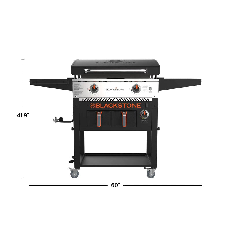 Blackstone 2-Burner 28 In. Griddle With Electric Air Fryer And Hood