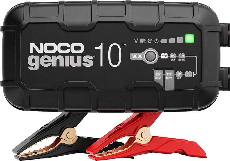 Noco GENIUS10, 10A 6V/12V Smart Battery Charger, Maintainer And Desulfator