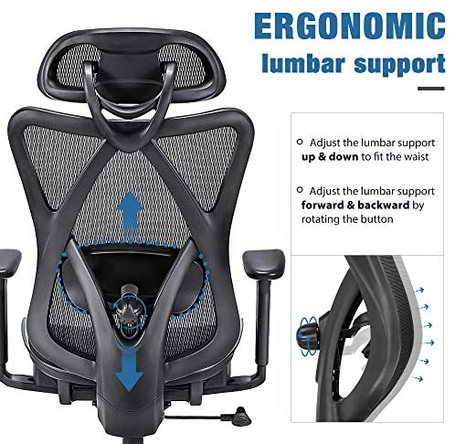 Sunnow Ergonomic Office Chair, Mesh Computer Desk Chair, High Back Executive Task Chair