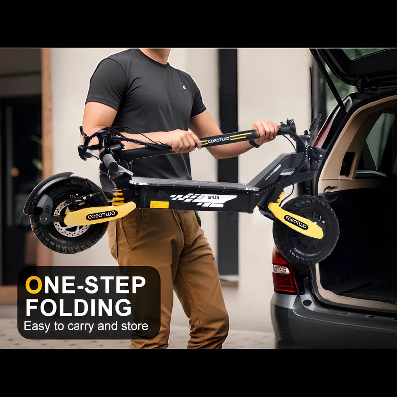 Off Road Electric Scooter For Adults, 1200W Motor Fast E Scooter, Up To 28MPH Top Speed And 20Miles Long Range, 11 In. Off-Road Tires
