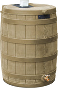 Good Ideas Rain Wizard 50 Gallon Plastic Outdoor Home Rain Barrel Water Storage Collector
