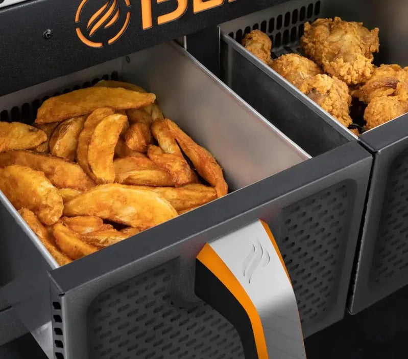 Blackstone 2-Burner 28 In. Griddle With Electric Air Fryer And Hood
