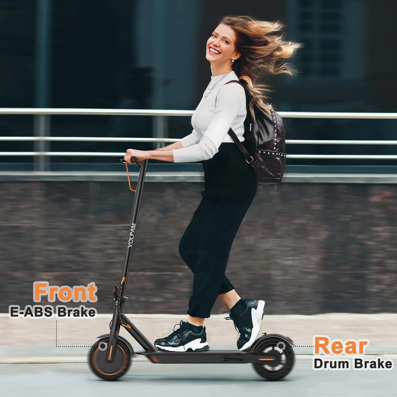 Electric Scooter, 350W/500W Powerful Motor, 8.5 In./10 In. Solid Tires, 19/22Mph, 28/21/12 Miles Range, Dual Braking