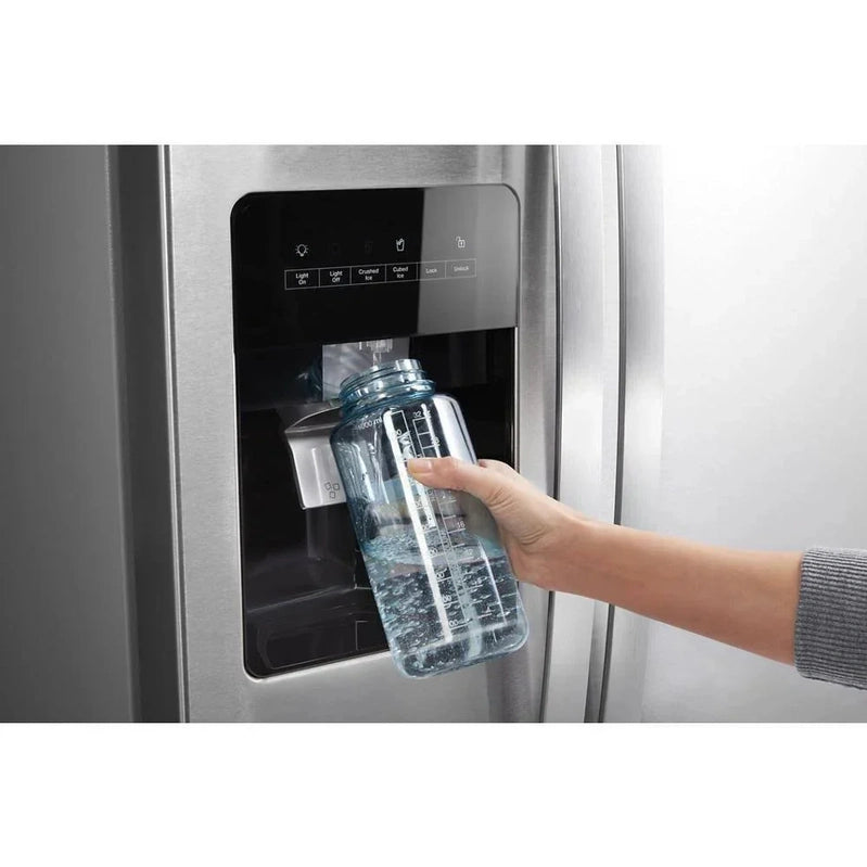 36-inch Wide Side-by-Side Refrigerator C 24 Cu. Ft. Stainless Steel