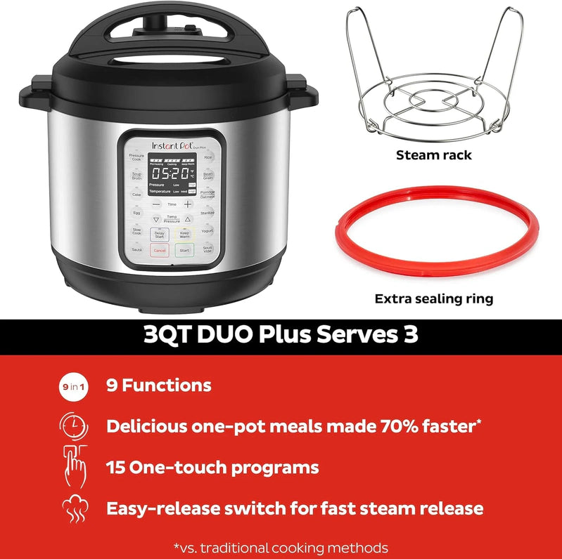 9-in-1 Multicooker, Pressure Cooker, Slow Cook, Rice Maker, Steamer, Sauté, Yogurt, Warmer And Sterilizer, Includes App With Over 800 Recipes