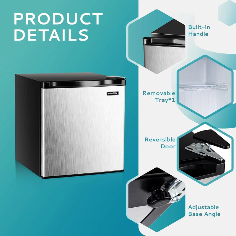 Upright Freezer, 3.0Cubic Feet, Single Door Compact Mini Freezer With Reversible Door Small Freezer For Home/Dorms/Apartment/Office