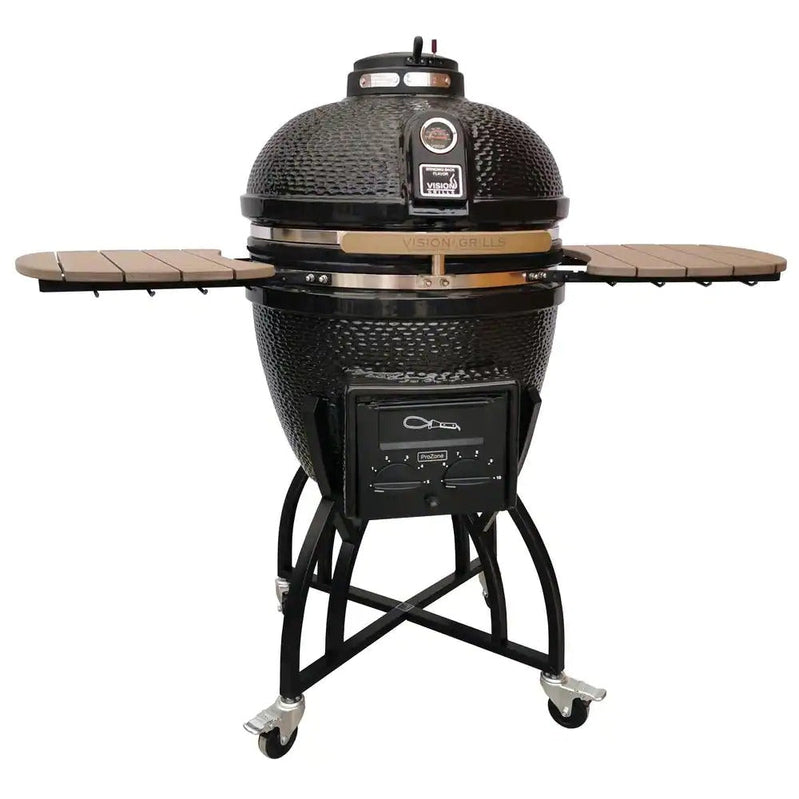 Kamado Pro 22 In. Ceramic Charcoal Grill With Grill Cover