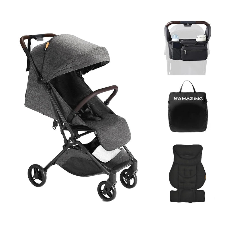 Mamazing Lightweight Baby Travel Stroller With Carbon Fiber Frame Compact Airplane-Friendly