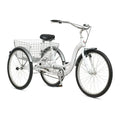Schwinn Meridian Adult Tricycle, Men's And Women's Beach Cruiser, 26-inch Wheels, Low Step-Through, Wide Saddle, Folding Rear Basket