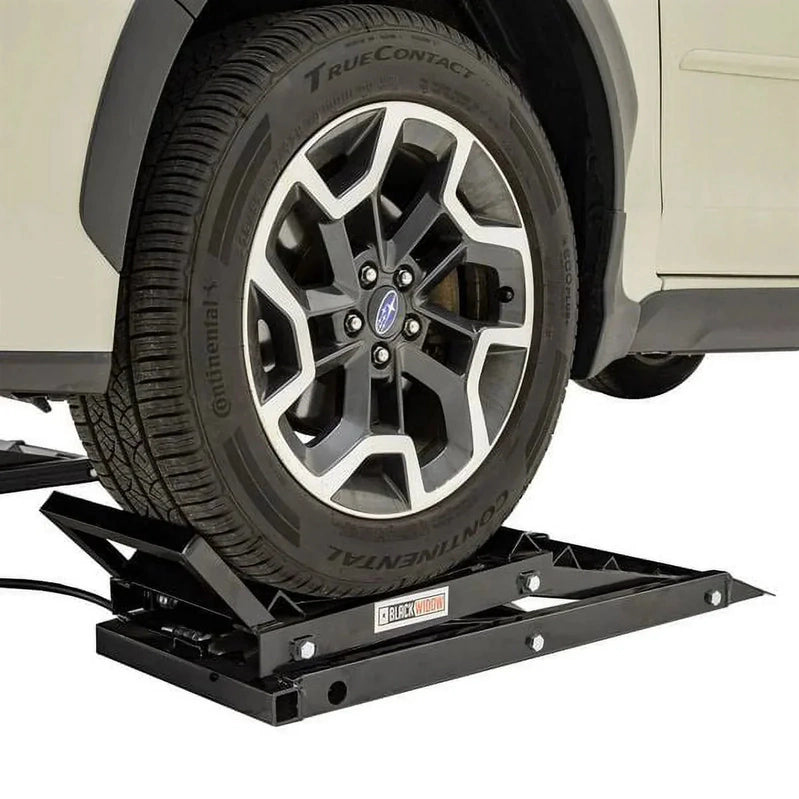 Black Widow Hydraulic Car Lift With Ramp, 3,000 Lb. Per Pair Capacity