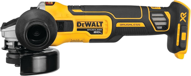 20V MAX XR Angle Grinder, Equipped With Spring Braking Device And Sliding Switch, 4-1/2 In., Just The Tool