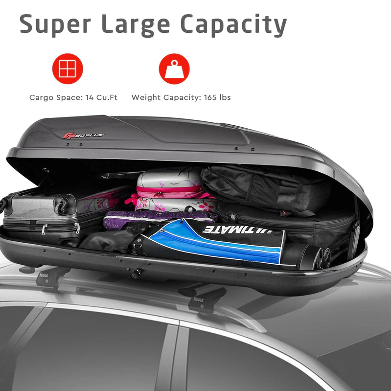 Cargo Box, Waterproof Rooftop Cargo Carrier, Heavy Duty Roof Storage Box