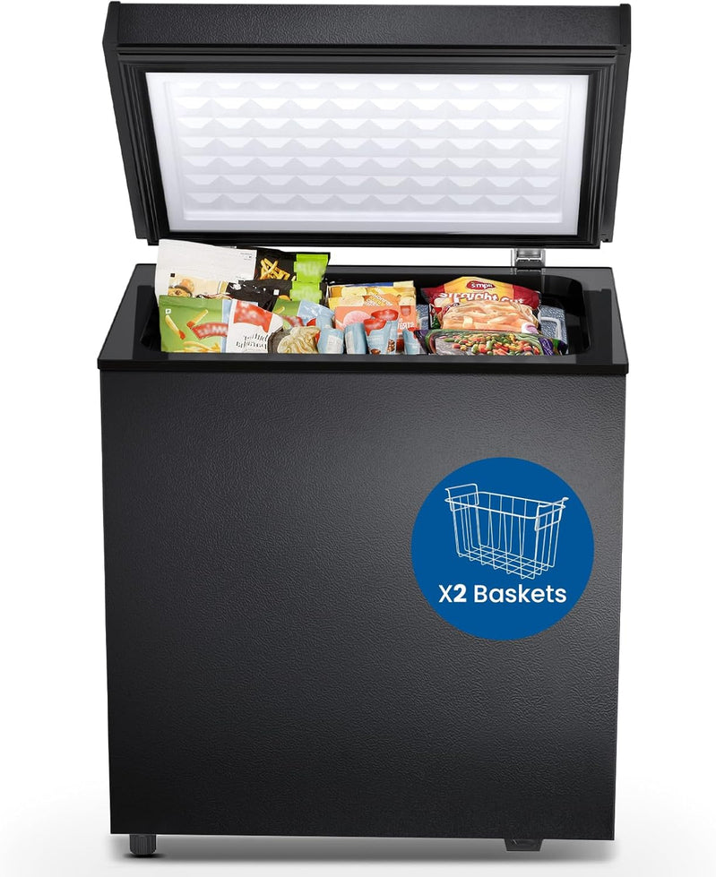 Chest Freezer 3.5 Cu. Ft. Compact Freezer Free Standing Top Open Door Deep Freezer