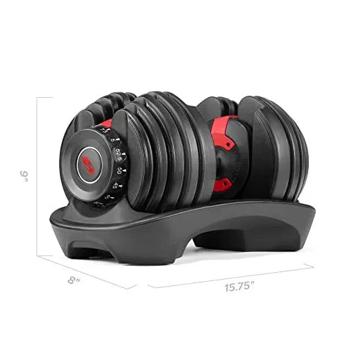 Bowflex SelectTech 552 Adjustable Dumbbells, Pair, 2.3C23.8 Kg, Space-Saving Home Fitness Equipment