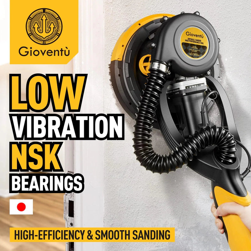 Giovent Electric Drywall Sander With Dust Extraction, Suitable For Popcorn Ceilings