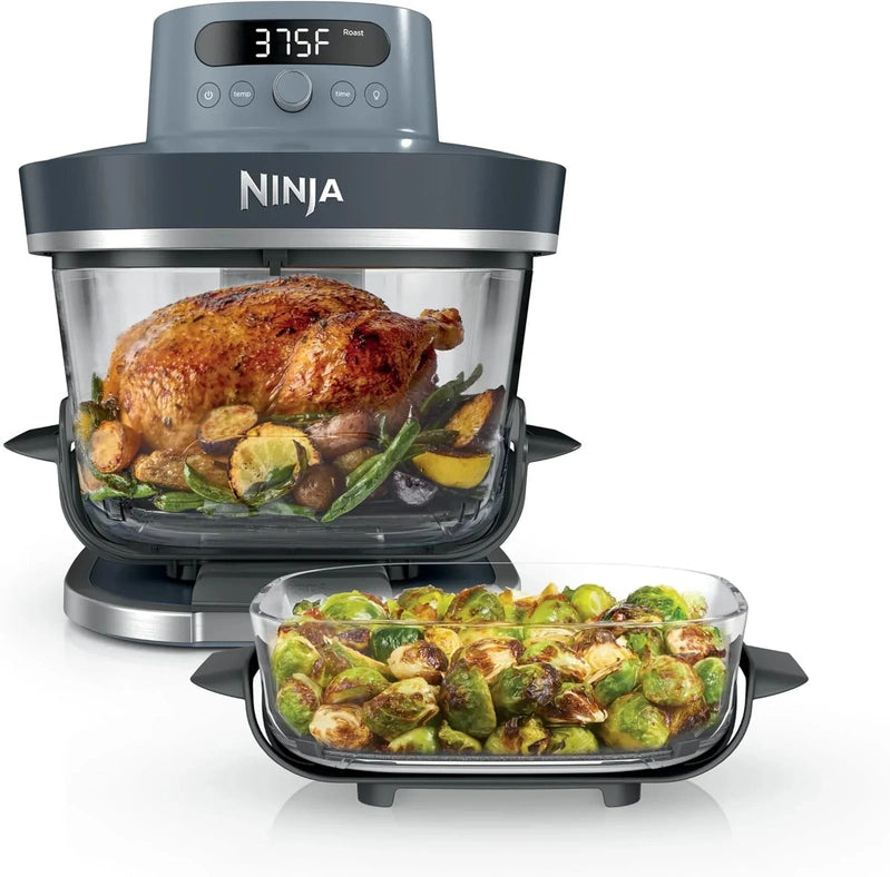 Ninja Crispi Pro 6-in-1 Glass Air Fryer, 6-Liter And 2.5-Liter Glass Containers With Storage Lids