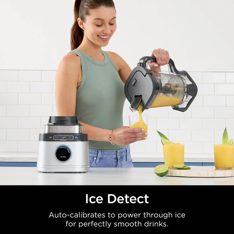 Ninja Detect Kitchen System Power Blender Plus Processor With Blend Sense Technology, Silver, TB400