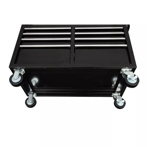 46 In. W x 24 In. D 9-Drawer Gloss Black Deep Tool Chest Mobile Workbench