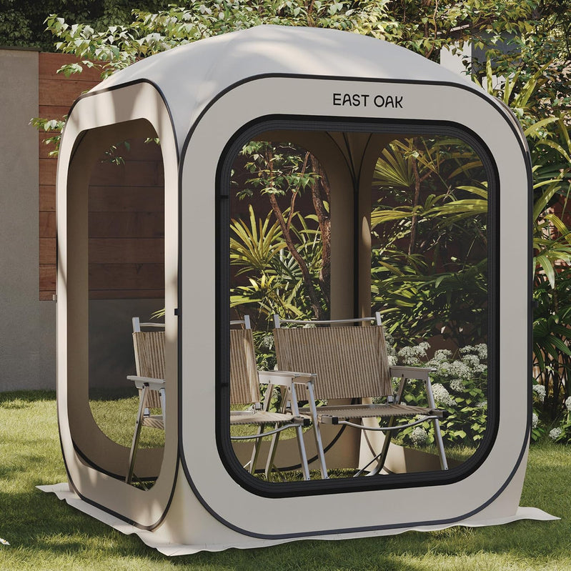 East Oak Screen House Tent Pop-Up Portable Screen Room Canopy Instant Screen Tent 10 x 10 Ft