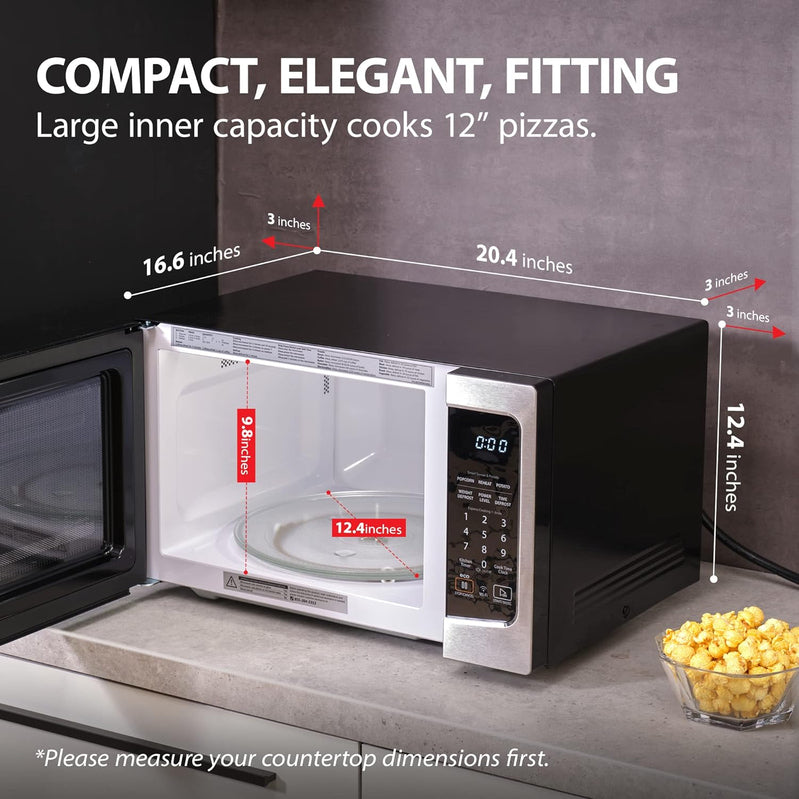 Toshiba 4-in-1 ML-EC42P, SS Countertop Microwave Oven, Smart Sensor, Convection, Air Fryer Combo, Mute Function
