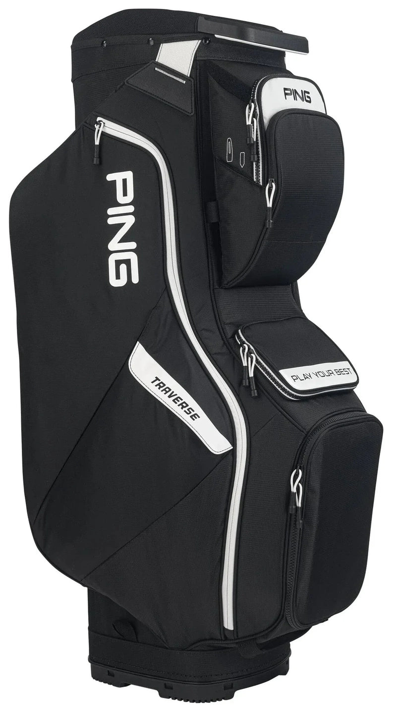 Ping Traverse Cart Bag, Black White