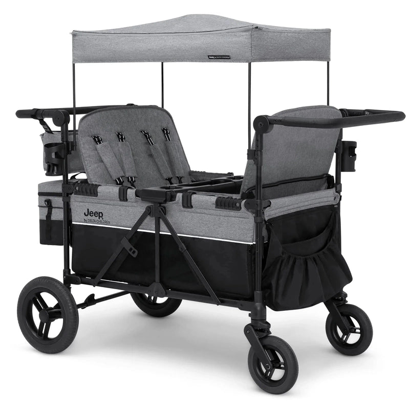 Jeep Wrangler Deluxe 4 Seater Stroller Wagon By Delta Children
