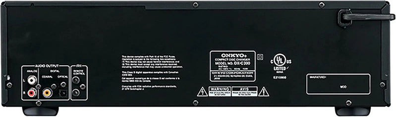 Onkyo DXC390 6 Disc CD Changer, Black