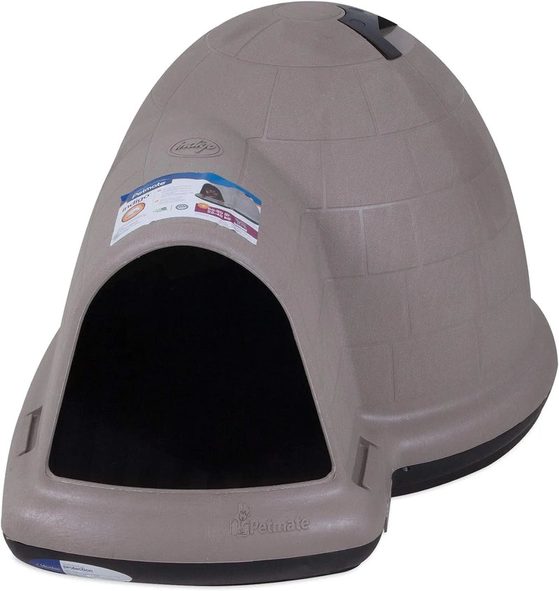 Petmate Indigo Dog House, Igloo Dog House, Made In USA With 90% Recycled Materials