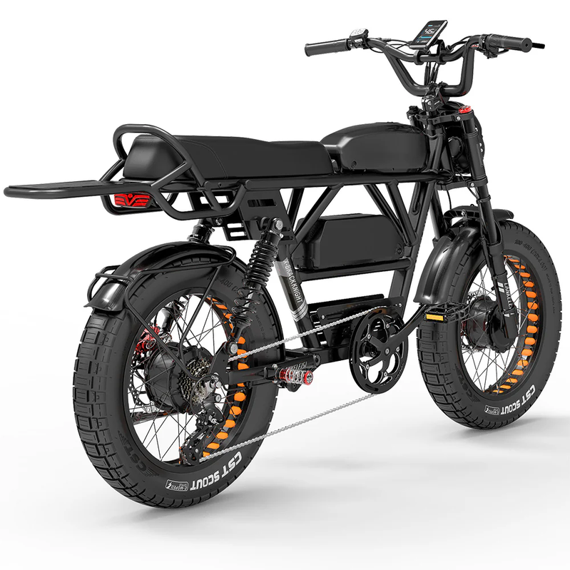 Lankeleisi x-Black Knight 1000W 2 Dual Motor 20 In. Fat Bike Fully E-Mountainbike 45Ah
