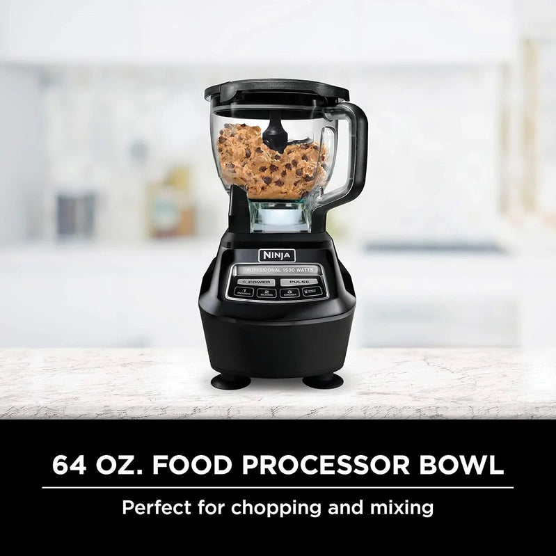 Ninja Mega Kitchen System 1500 Watt 72 Ounce Full Size Blender And 8 Cup Food Processor