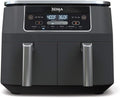 Ninja DZ201 Foodi 8 Quart 6-in-1 DualZone 2-Basket Air Fryer With 2 Independent Frying Baskets, Match Cook And Smart Finish To Roast, Broil