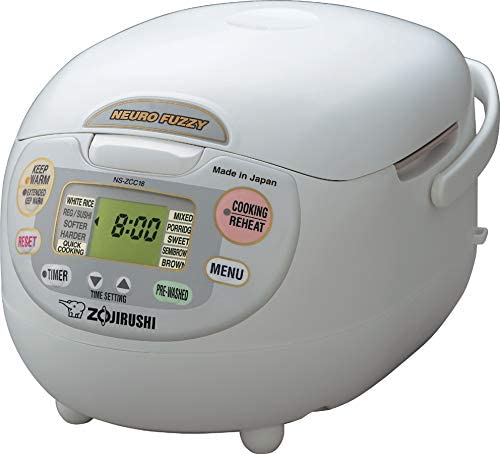 Zojirushi, Made In Japan Neuro Fuzzy Rice Cooker, 5.5-Cup, Premium White