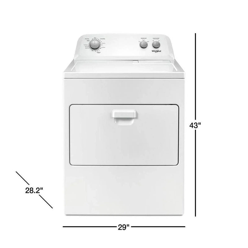 Whirlpool 7.0 Cu. Ft. Electric Dryer, AutoDryTM System, Wrinkle ShieldTM, White