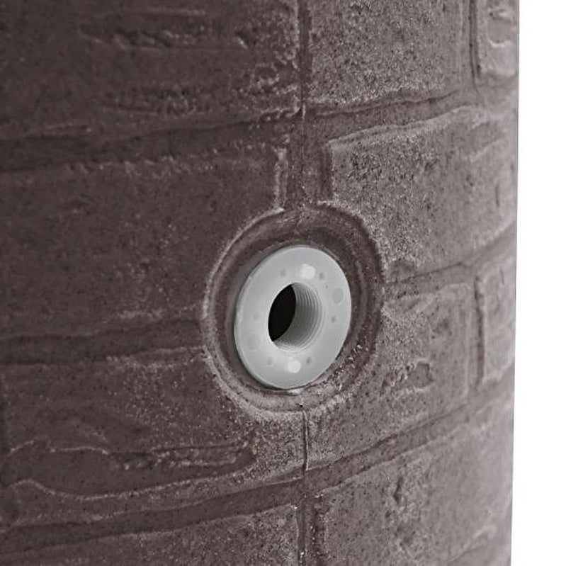 Good Ideas IMP-D50-DAR Impressions Downton Rain Saver Rain Barrel, 50 Gallon, Dark Granite