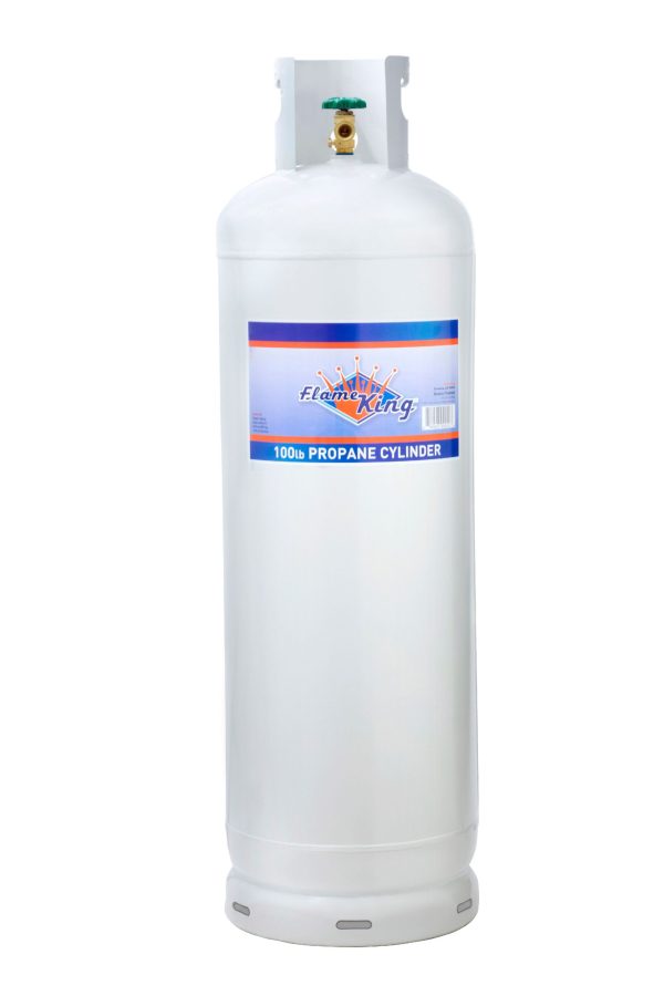 100 Lb Steel Propane Cylinder POL Valve, Ships Empty