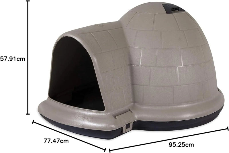 Petmate Indigo Dog House, Igloo Dog House, Made In USA With 90% Recycled Materials