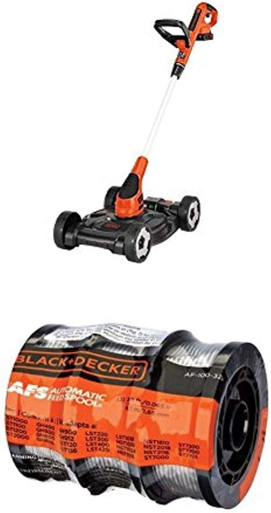Black Plus Decker Combination String Trimmer, Lawn Mower, And Edger, Cordless 3-in-1