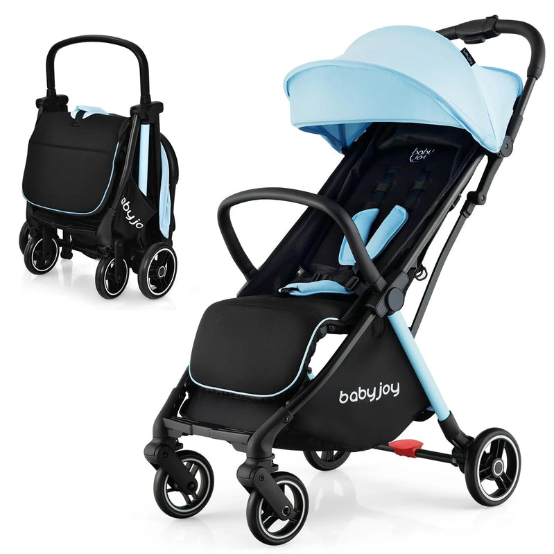 Compact Travel Stroller For Airplane Infant Toddler Stroller w/Adjustable Backrest And Canopy