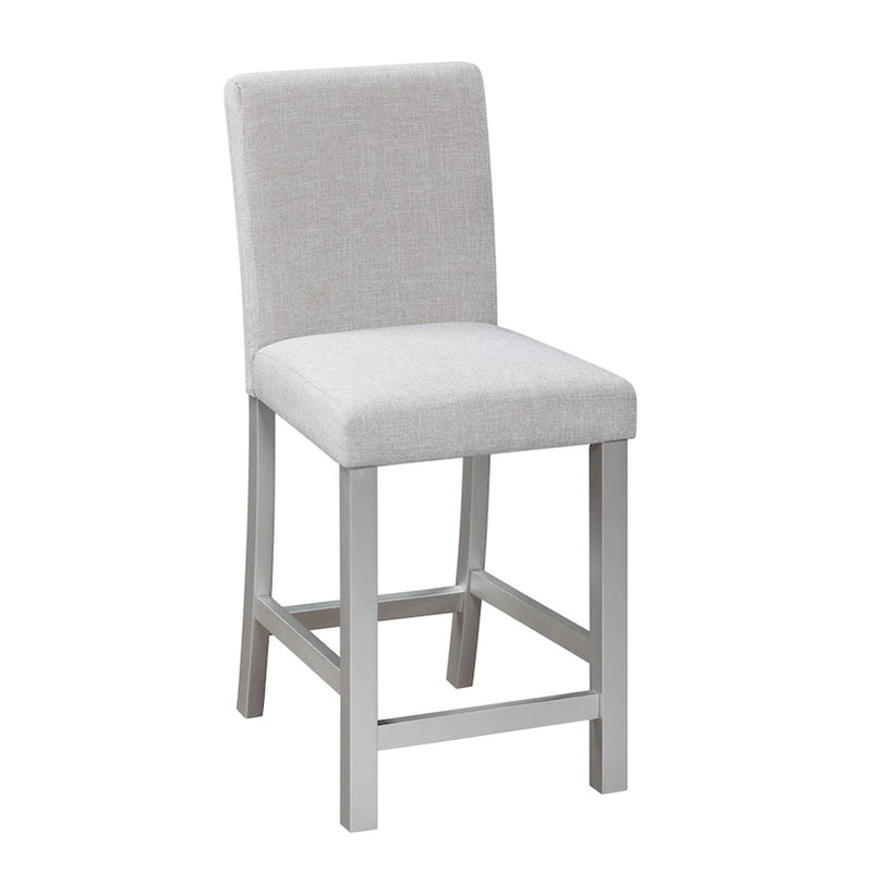 Modern 5-Piece Dining Set With Square Counter Height Table And 4 Upholstered Chairs