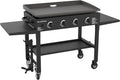 36 In. Gas Griddle Cooking Station 4 Burner Flat Top Gas Grill Propane Fueled Restaurant Grade Professional Outdoor Griddle Station, 1554
