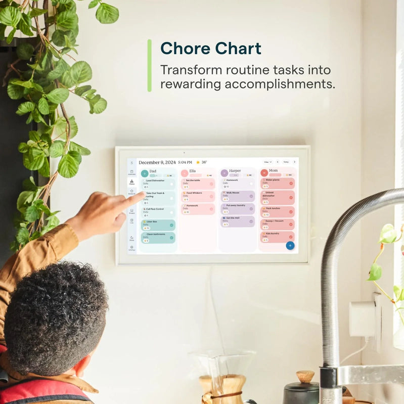 Skylight 15 In. Digital Calendar And Chore Chart, Wall Mount