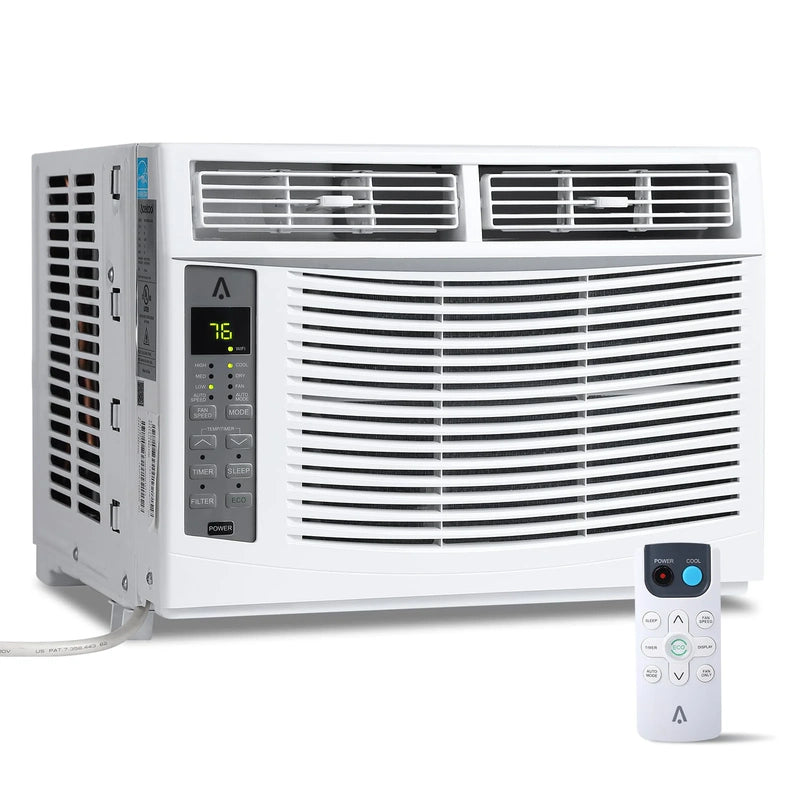 Window Air Conditioner With Reusable Filter And Controls, 6000 BTU 115V, Suitable For 250 Sq. Ft