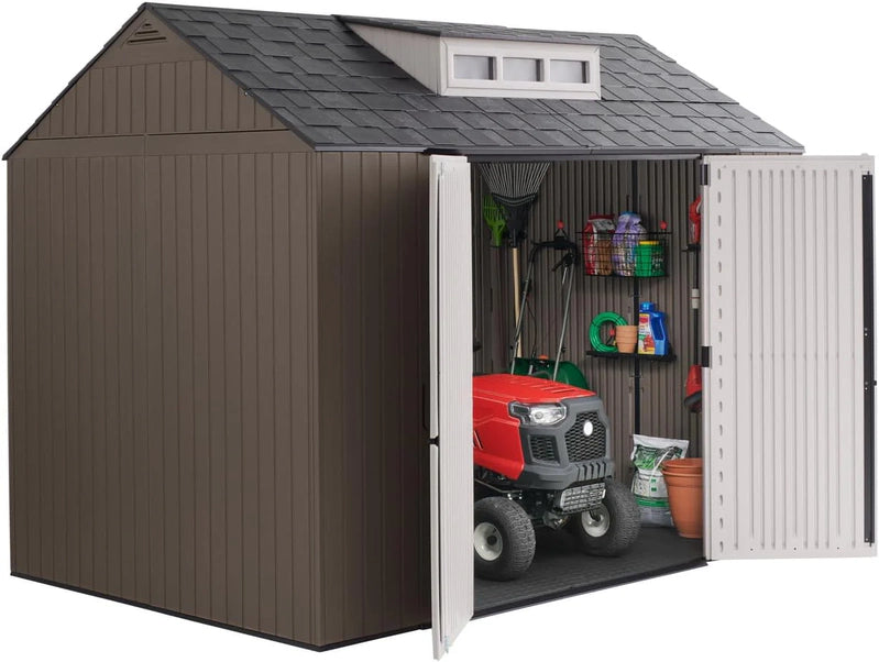 Rubbermaid Resin Outdoor Storage Shed With Floor