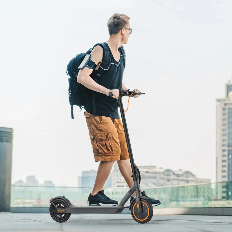 Electric Scooter 350W/500W Powerful Motor 8.5 In./10 In. Solid Tires 19/22Mph 28/21/12 Miles Range