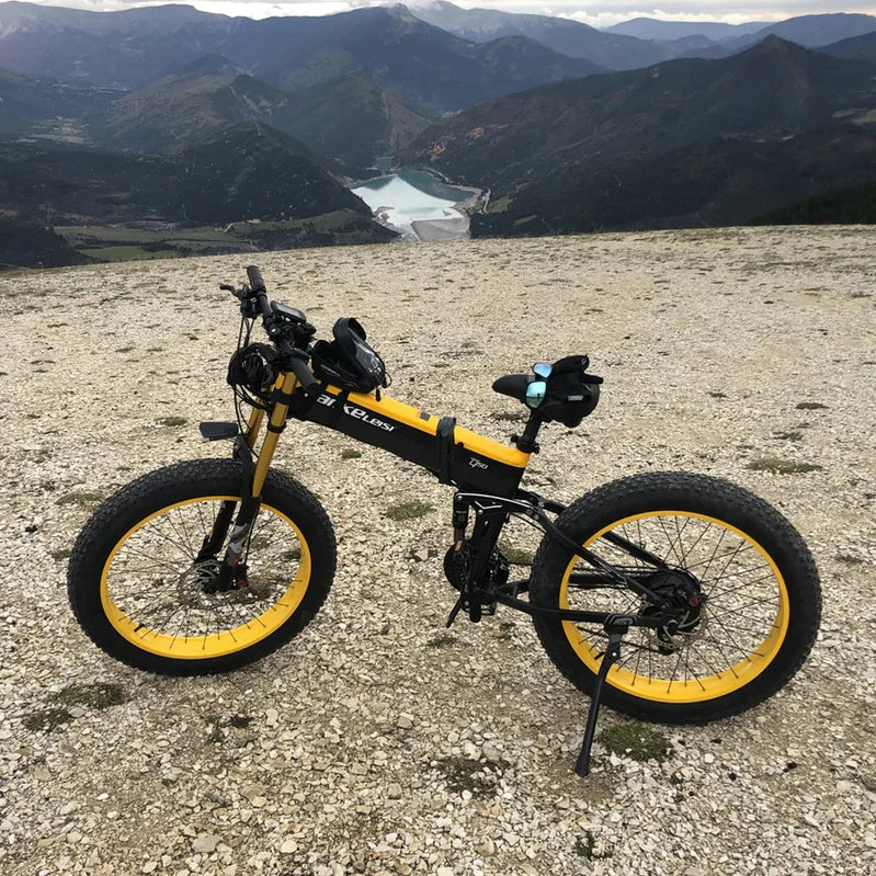 Lankeleisi XT750 Plus 1000W 26 In. Fatbike Dual Crown Fork Foldable E-Mountain Bike 17.5Ah