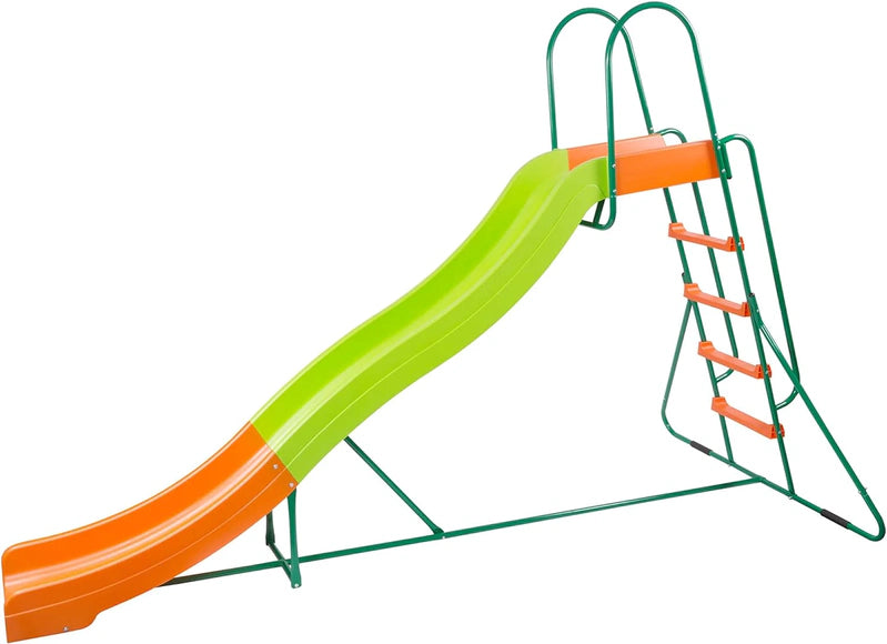 Outdoor Play Set Kids Slide, 10 Ft. Freestanding Climber, Swingsets, Playground Jungle Gyms Kids Love, Above Ground Pool Slide For Summer Backyard