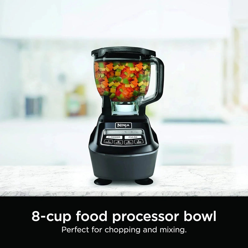 Ninja Mega Kitchen System, 1500 Watt Stand Mixer, 2.1 Liters And Food Processor, 8 Cups With 2 473 Ml Takeaway Cups