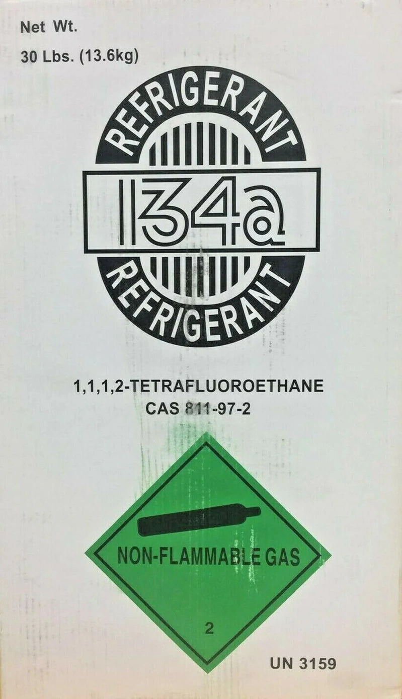 R134A, 134a, 30lb Cylinder 1,1,1,2-Tetrafluoroethane Automotive
