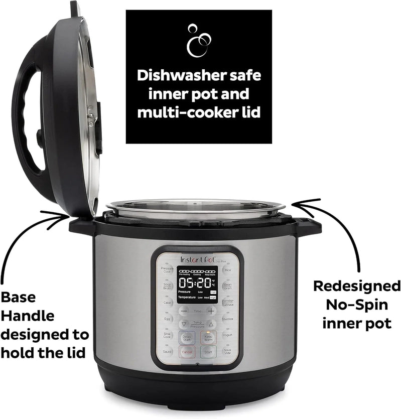 9-in-1 Multicooker, Pressure Cooker, Slow Cook, Rice Maker, Steamer, Sauté, Yogurt, Warmer And Sterilizer, Includes App With Over 800 Recipes